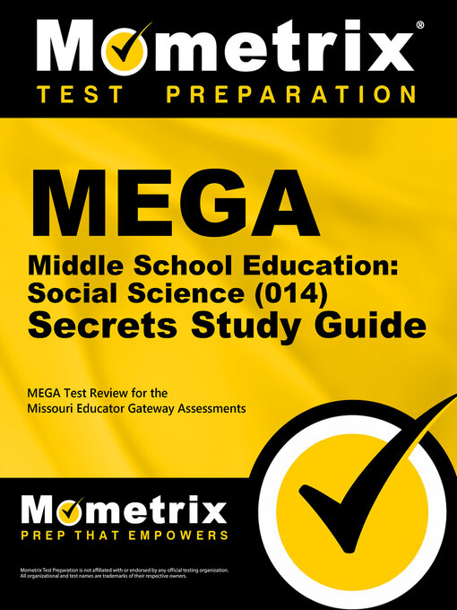 Cover image for MEGA Middle School Education: Social Science (014) Secrets Study Guide